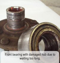 Damaged Front Bearing